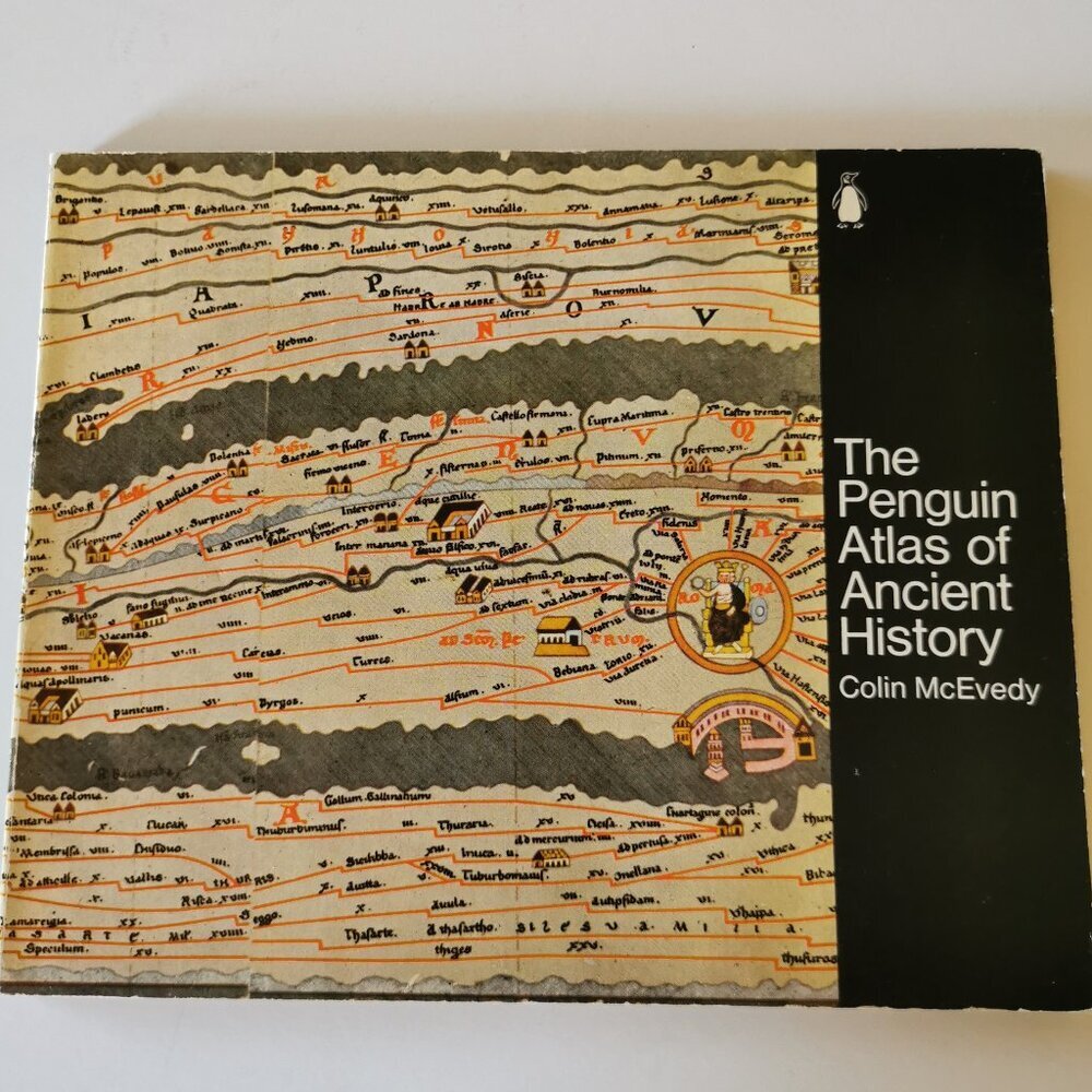 1990s Penguin Book of Ancient History by Colin McEvedy Historical Maps Vintage